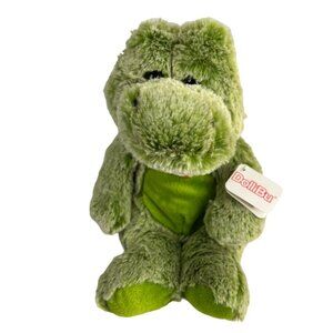 Dollibu Alligator Crocodile 8" Inch Plush Stuffed Animal Toy Plaid Bandana Scarf
